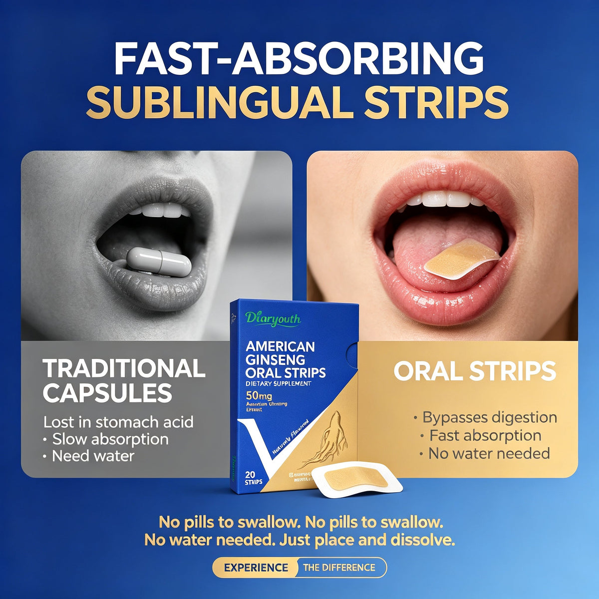 Diaryouth Ginseng Oral Strips