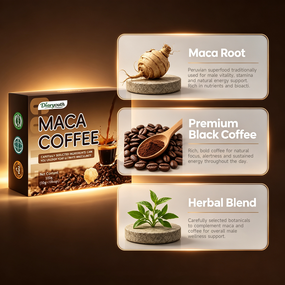 Diaryouth Maca Coffee Sachets