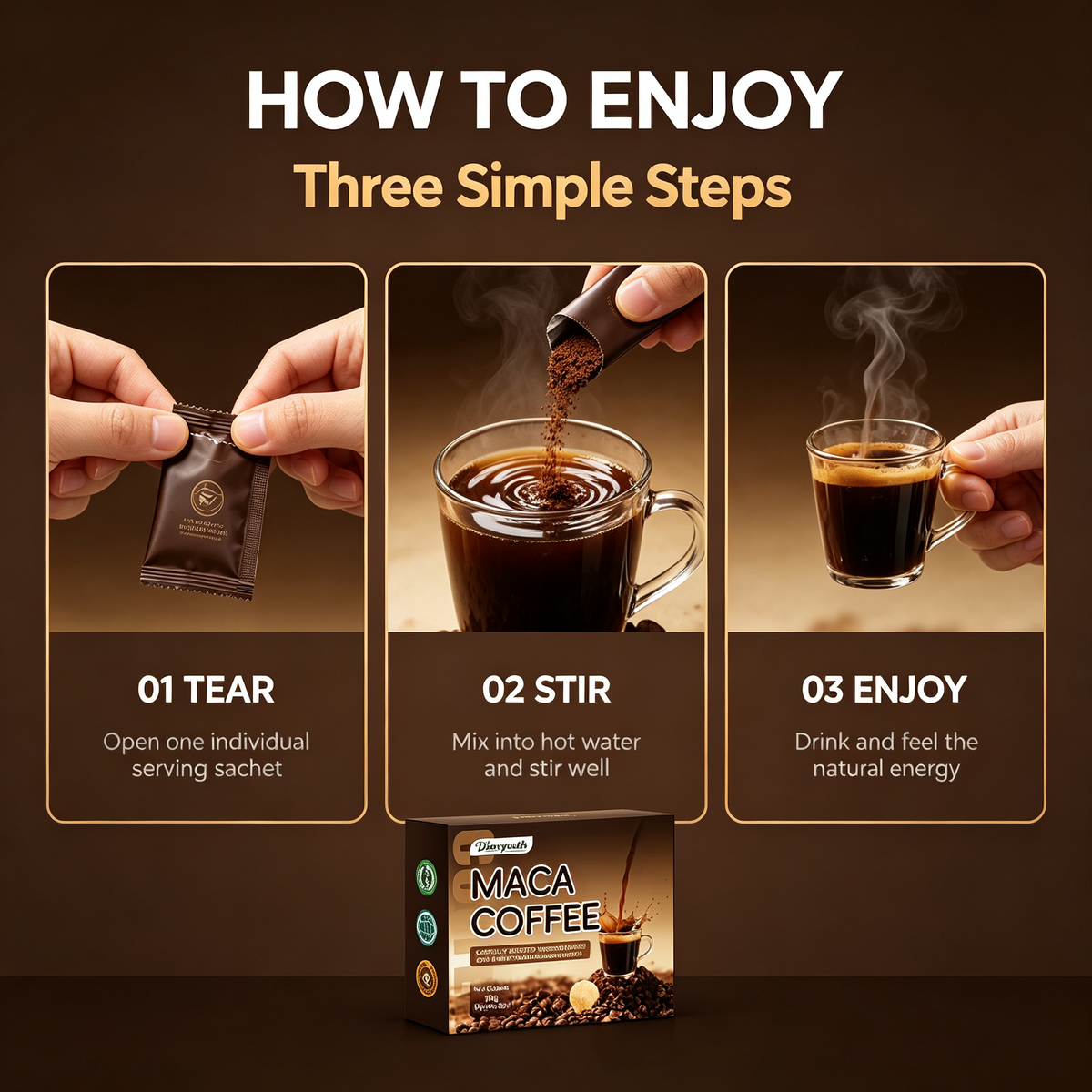 Diaryouth Maca Coffee Sachets