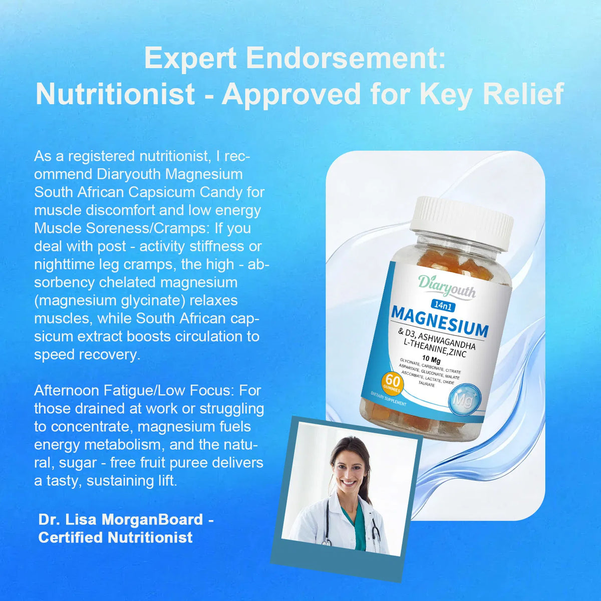 Diaryouth Magnesium & Ashwagandha Gummies