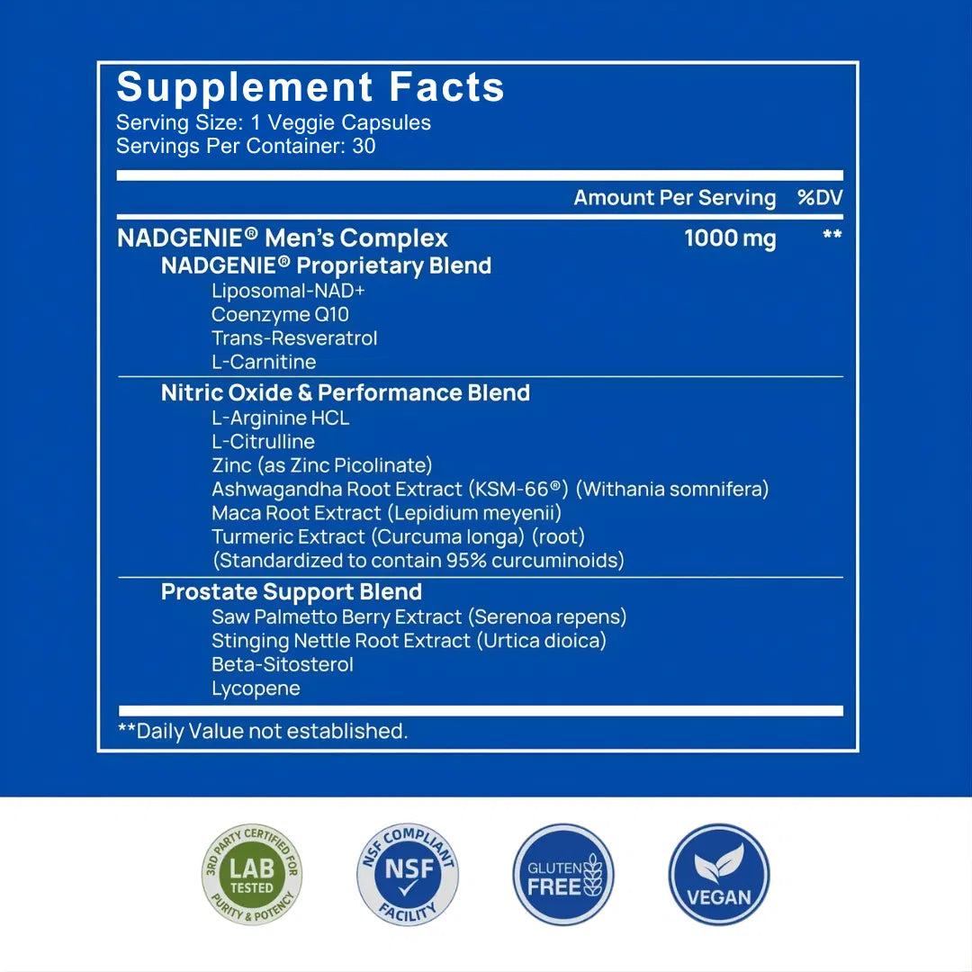 Diaryouth NAD+ Capsules for Men