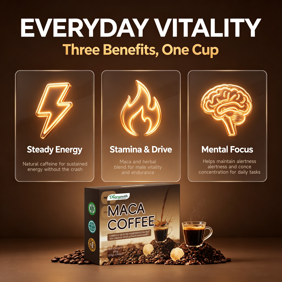 Diaryouth Maca Coffee Sachets