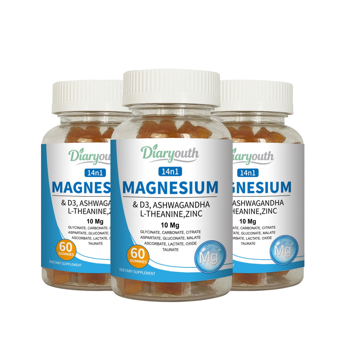 Diaryouth Magnesium & Ashwagandha Gummies
