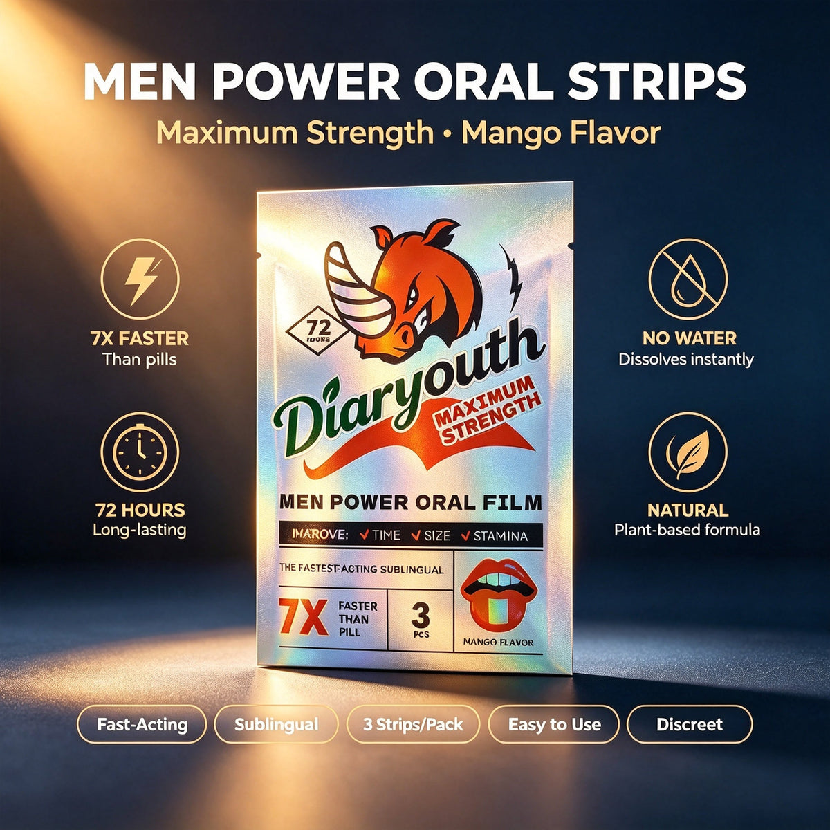 Diaryouth After Midnight Oral Strips