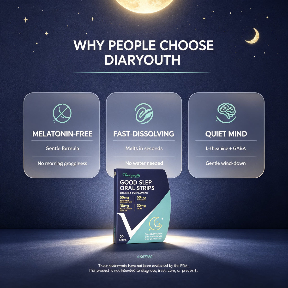 Diaryouth RestWell Oral Strips