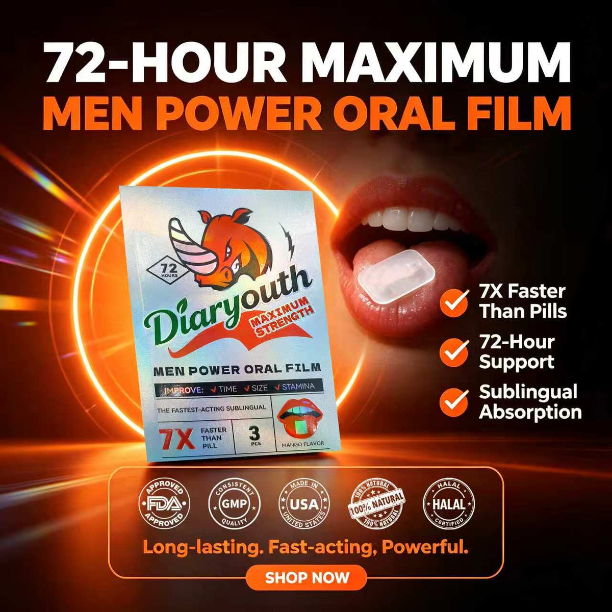 Diaryouth After Midnight Oral Strips