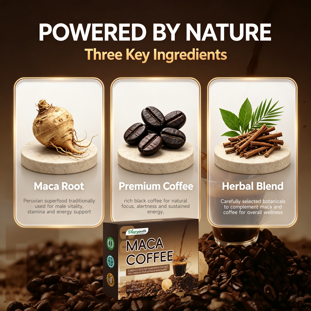 Diaryouth Maca Coffee Sachets