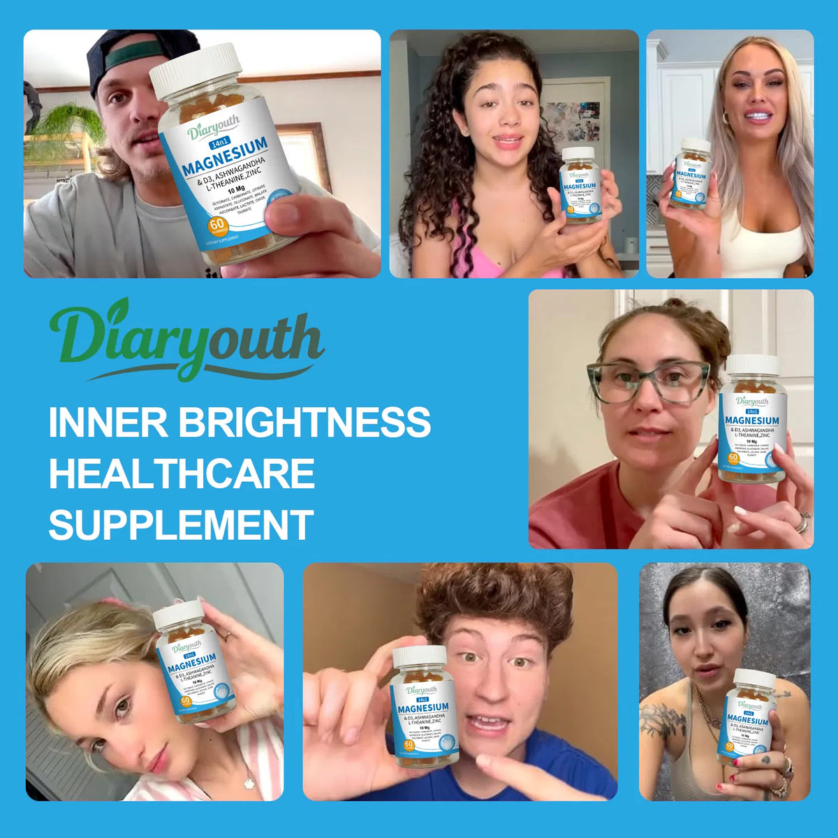 Diaryouth Magnesium & Ashwagandha Gummies